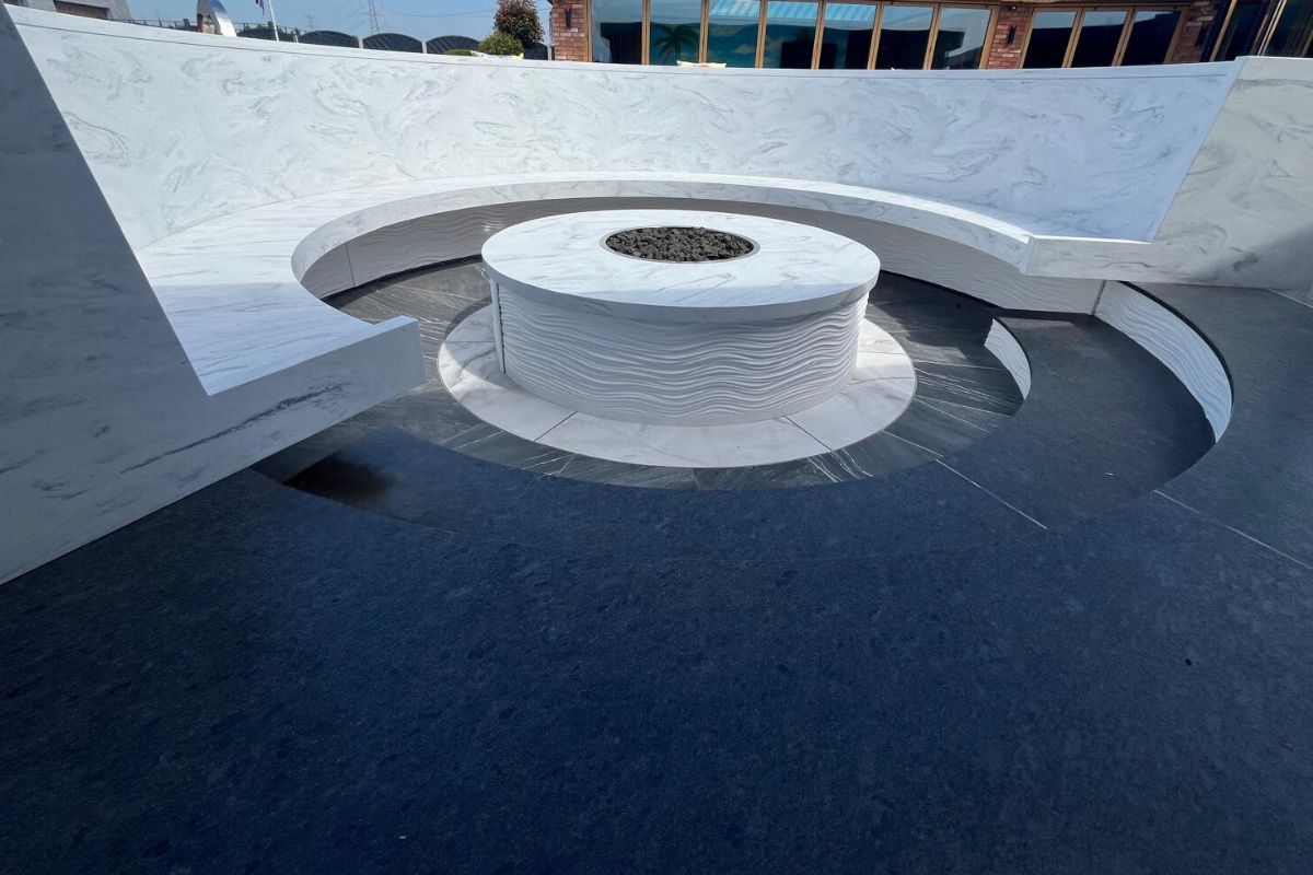 parametric wall around a fire pit